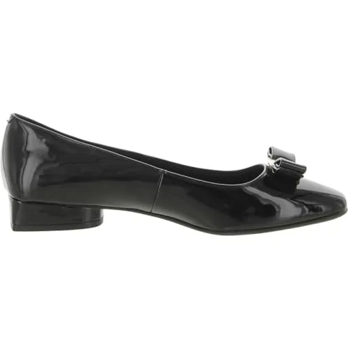 Anne Klein Women’s Charleston Comfortable Fashion Ballet Flat, Black, 6