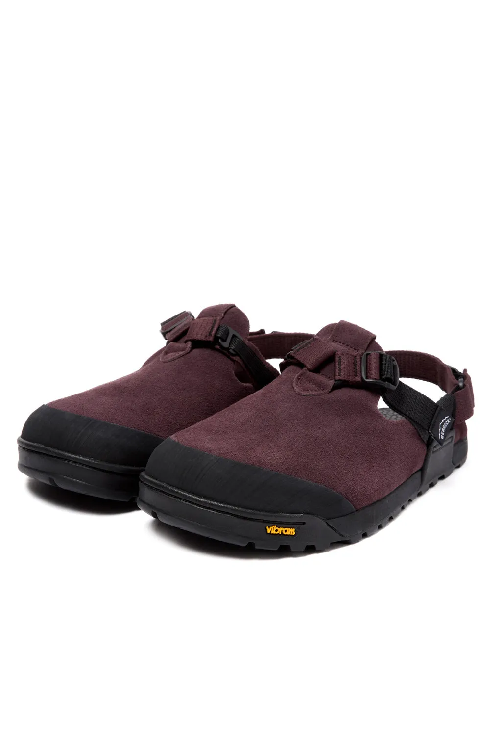 Bedrock Sandals Mountain Clog - Deep Plum Suede