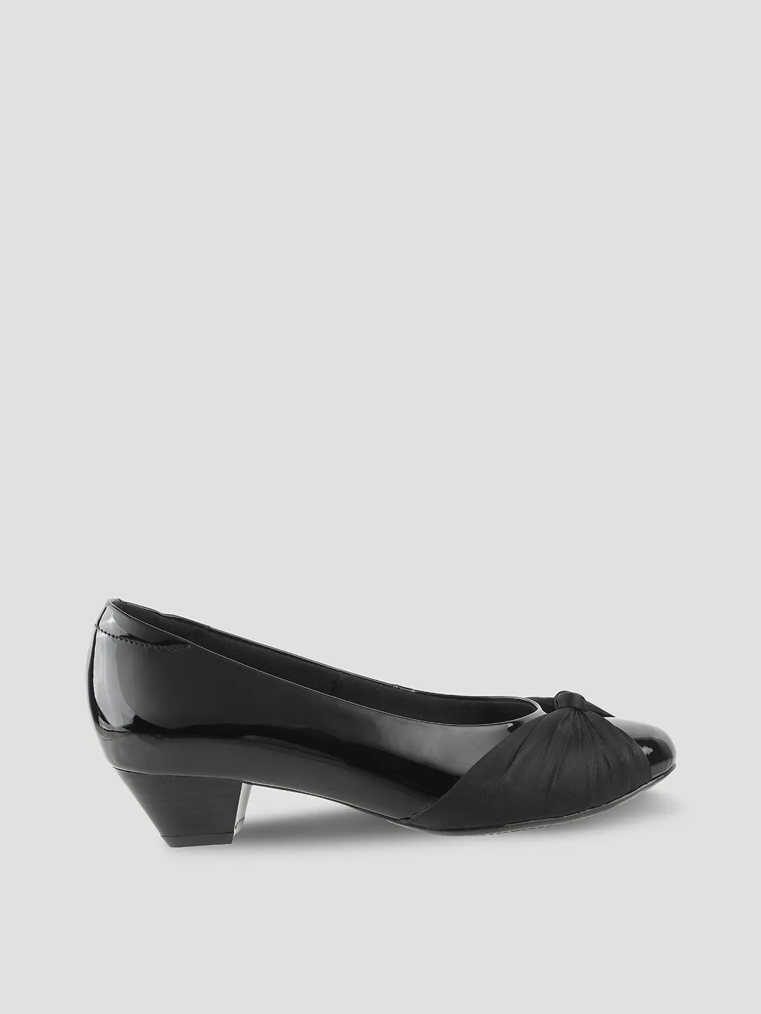 Block Pump With Satin Tie Bow