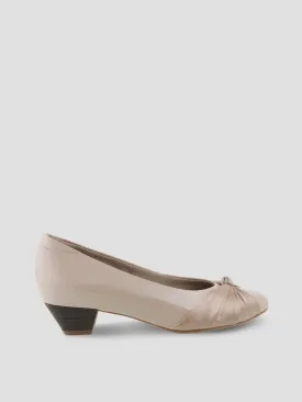 Block Pump With Satin Tie Bow
