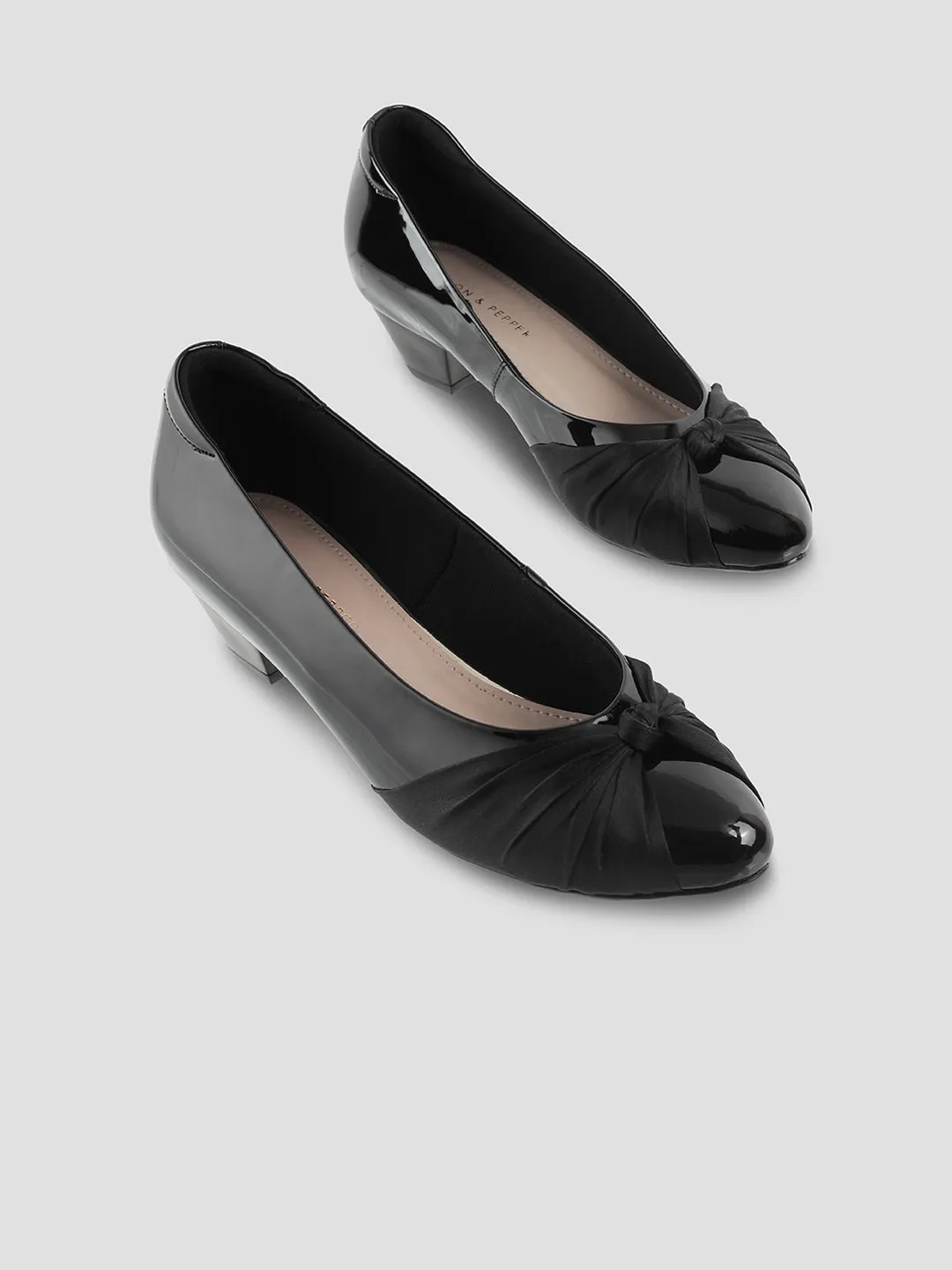 Block Pump With Satin Tie Bow