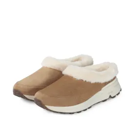 BMS Furry Slip-On Mules (Toffee)
