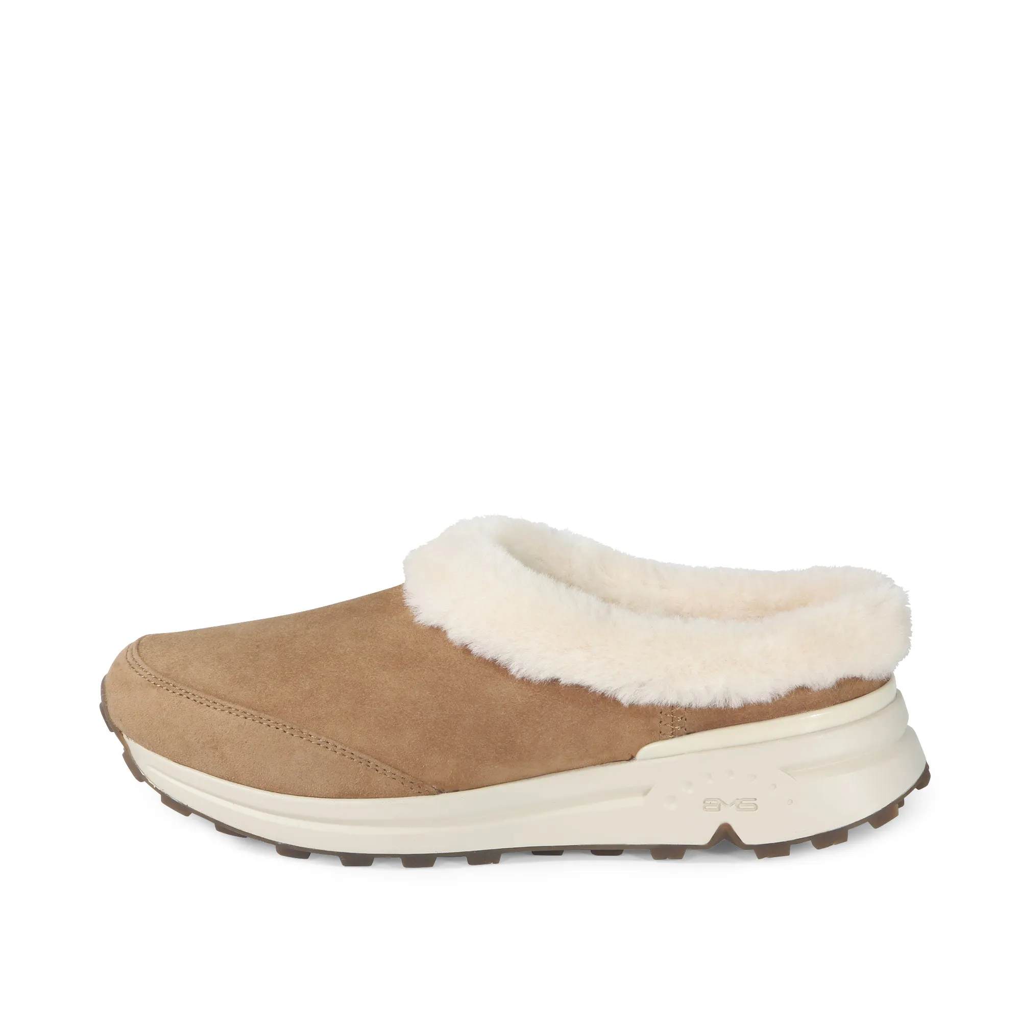 BMS Furry Slip-On Mules (Toffee)