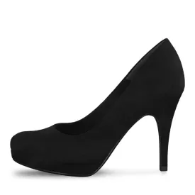 Classy Missy Black Faux Suede Pumps