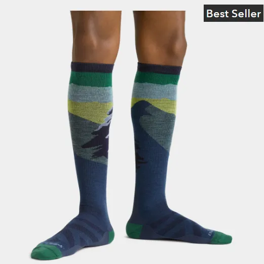 Darn Tough Men's Solstice Over-the-Calf Lightweight Ski & Snowboard Sock 2025
