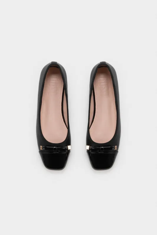 DUO TONE FLAT BALLERINA