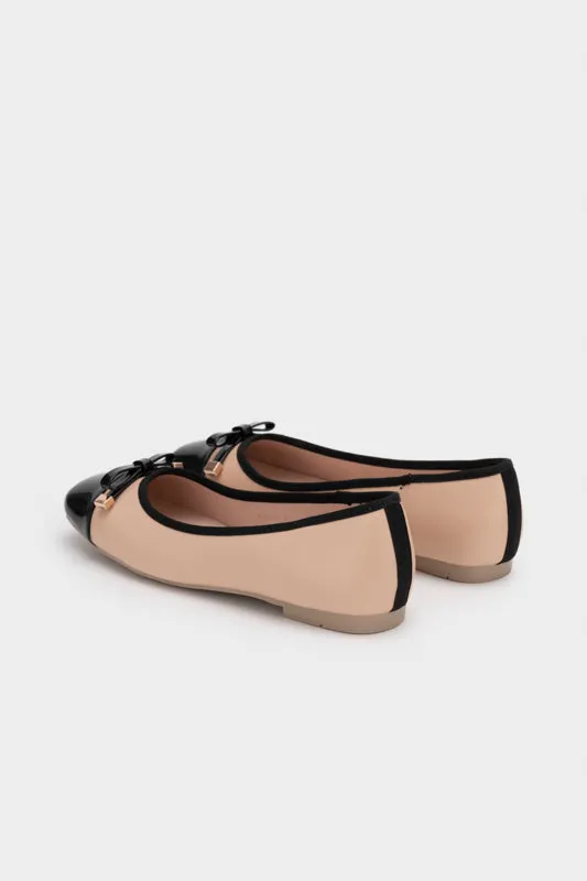 DUO TONE FLAT BALLERINA