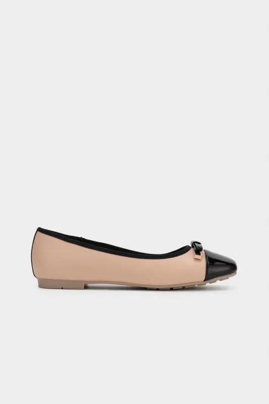 DUO TONE FLAT BALLERINA