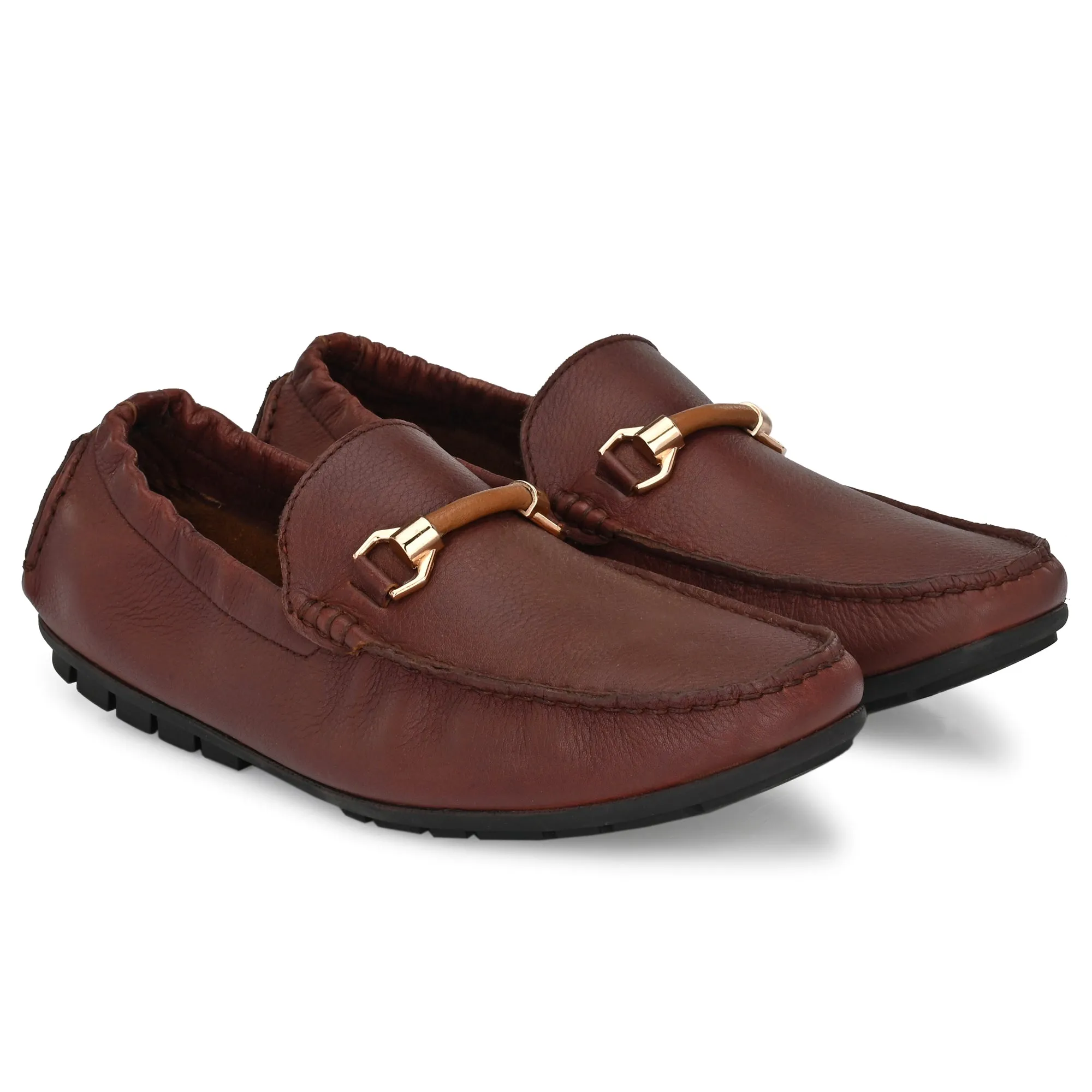 Egoss Buckled Casual Slip on Loafers For Men