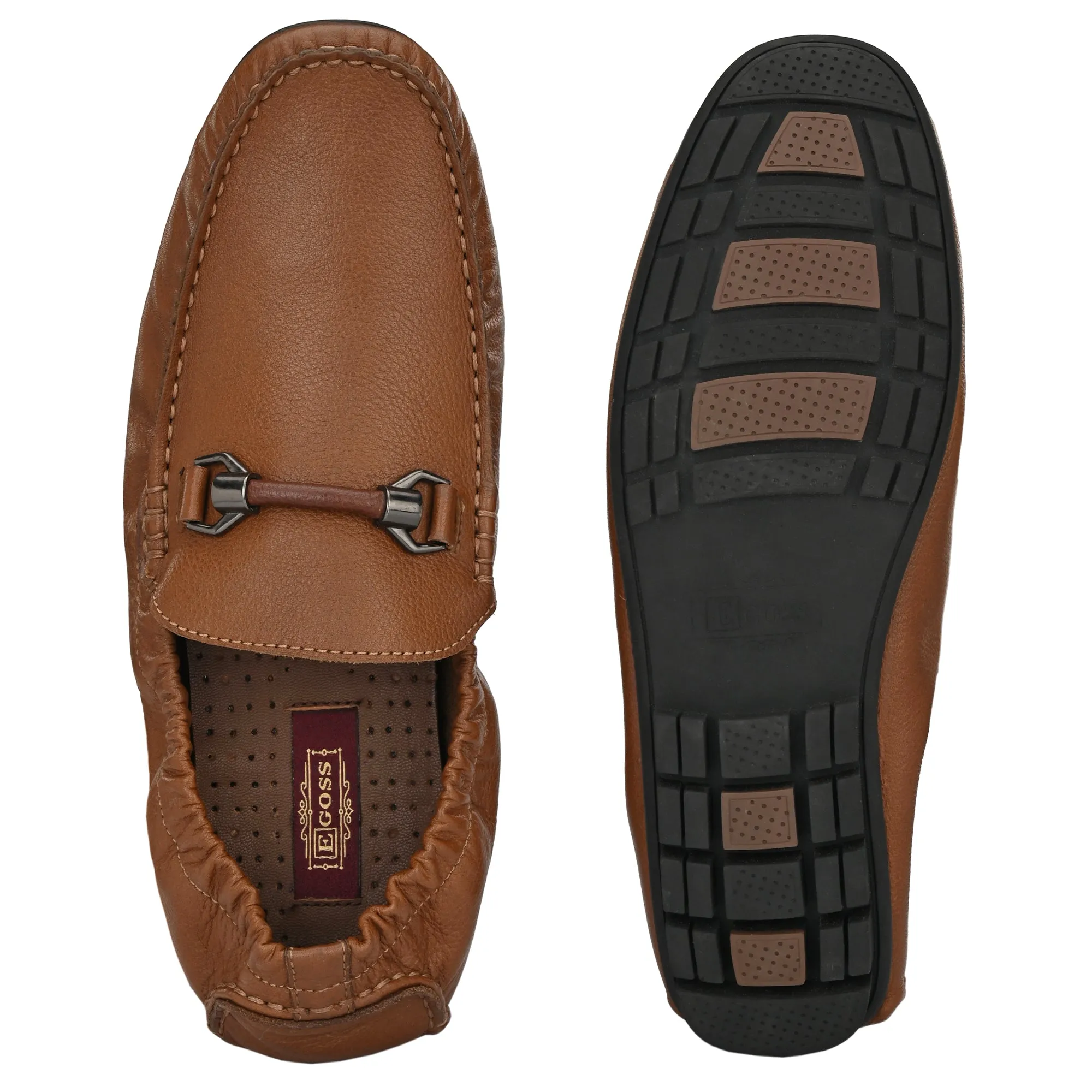 Egoss Buckled Casual Slip on Loafers For Men