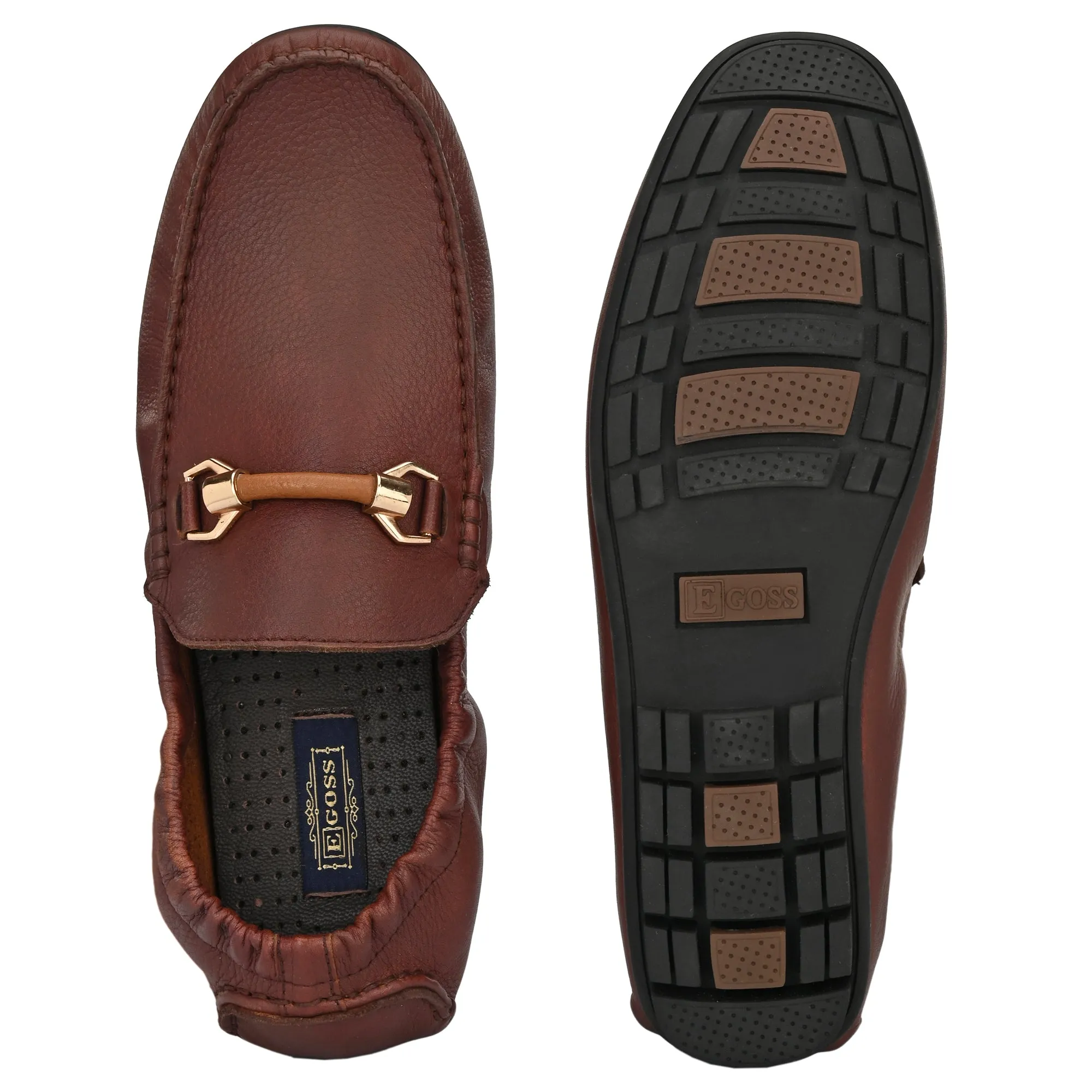 Egoss Buckled Casual Slip on Loafers For Men
