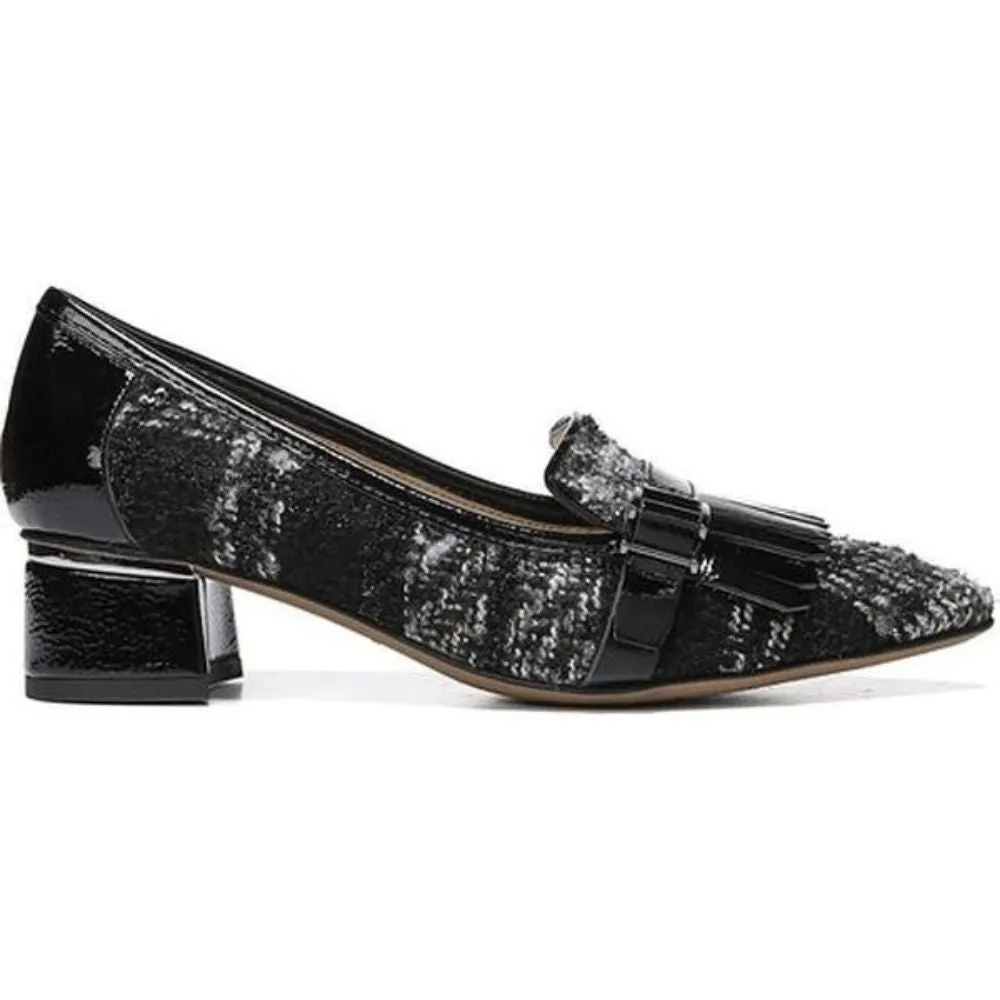 Grenoble 2 Black Plaid Fabric Franco Sarto Pumps
