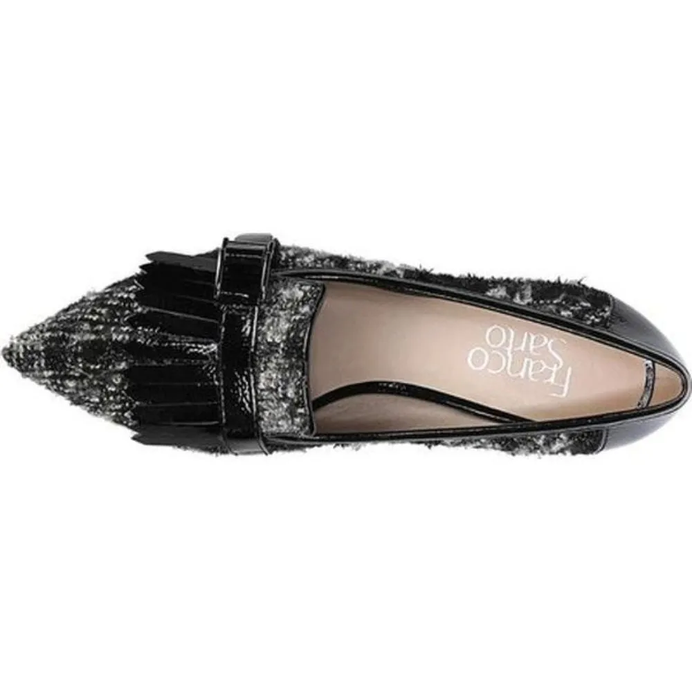 Grenoble 2 Black Plaid Fabric Franco Sarto Pumps