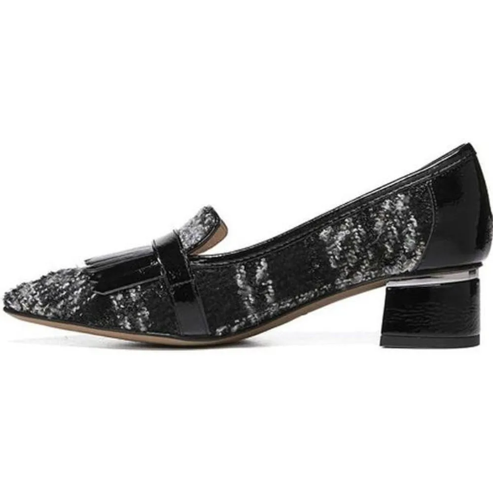 Grenoble 2 Black Plaid Fabric Franco Sarto Pumps