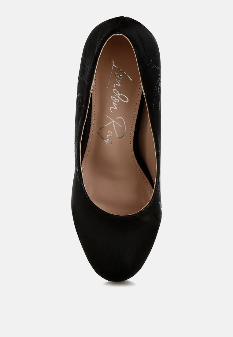 Jastour Platform Block Heel Pumps