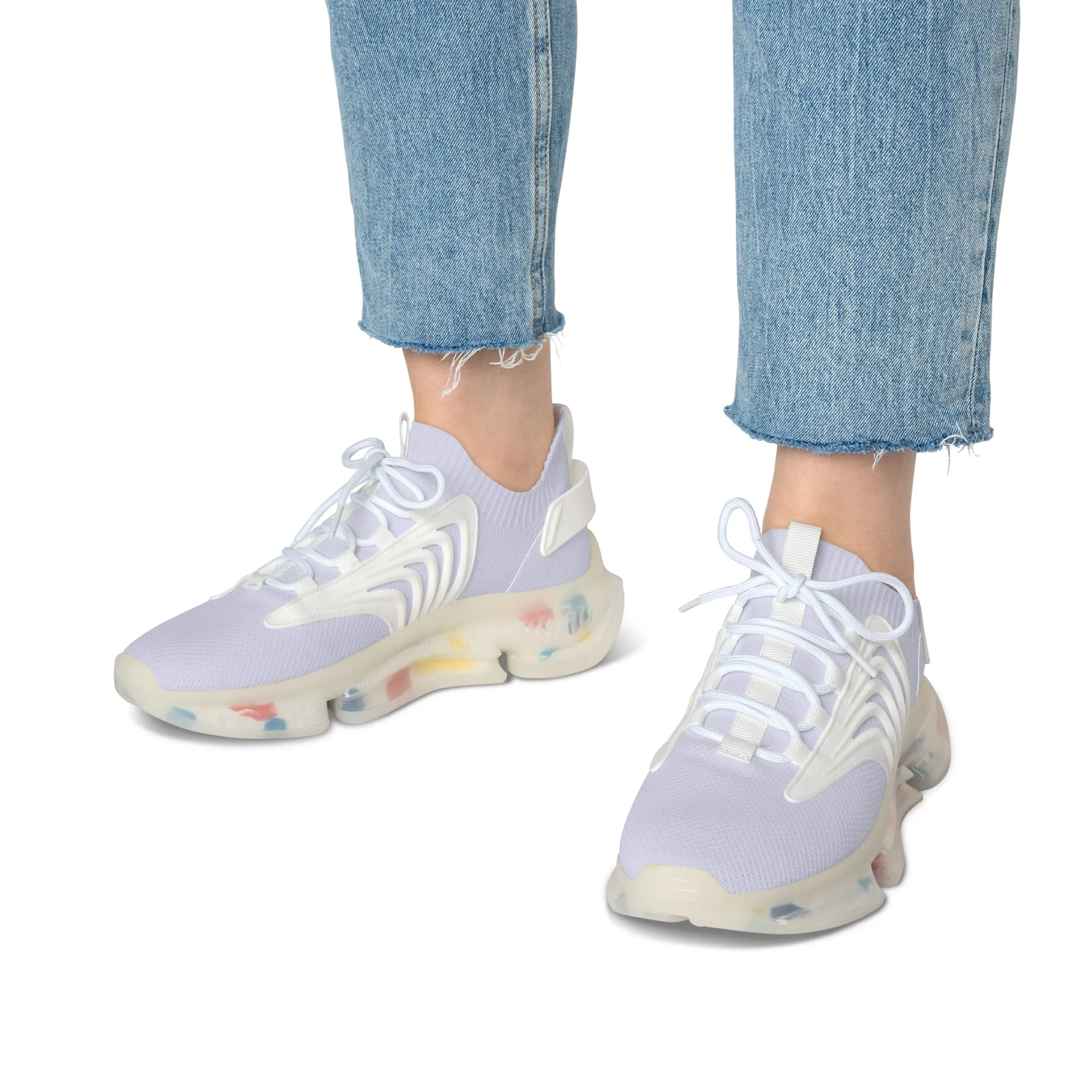 Lavender Women's Mesh Sneakers