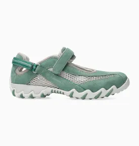 Mephisto All Rounder Women's Niro Shoes- Cold Green/Cool Grey