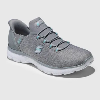 New - S SPORT BY SKECHERS Women's Faux Leather Mesh Slip On Sneakers Memory Foam Vegan
