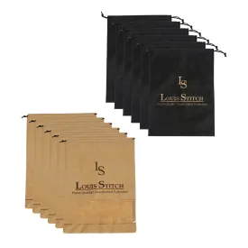 Non Woven Shoe Bag Pack Of  12 Black Plain & Beige See-Thru