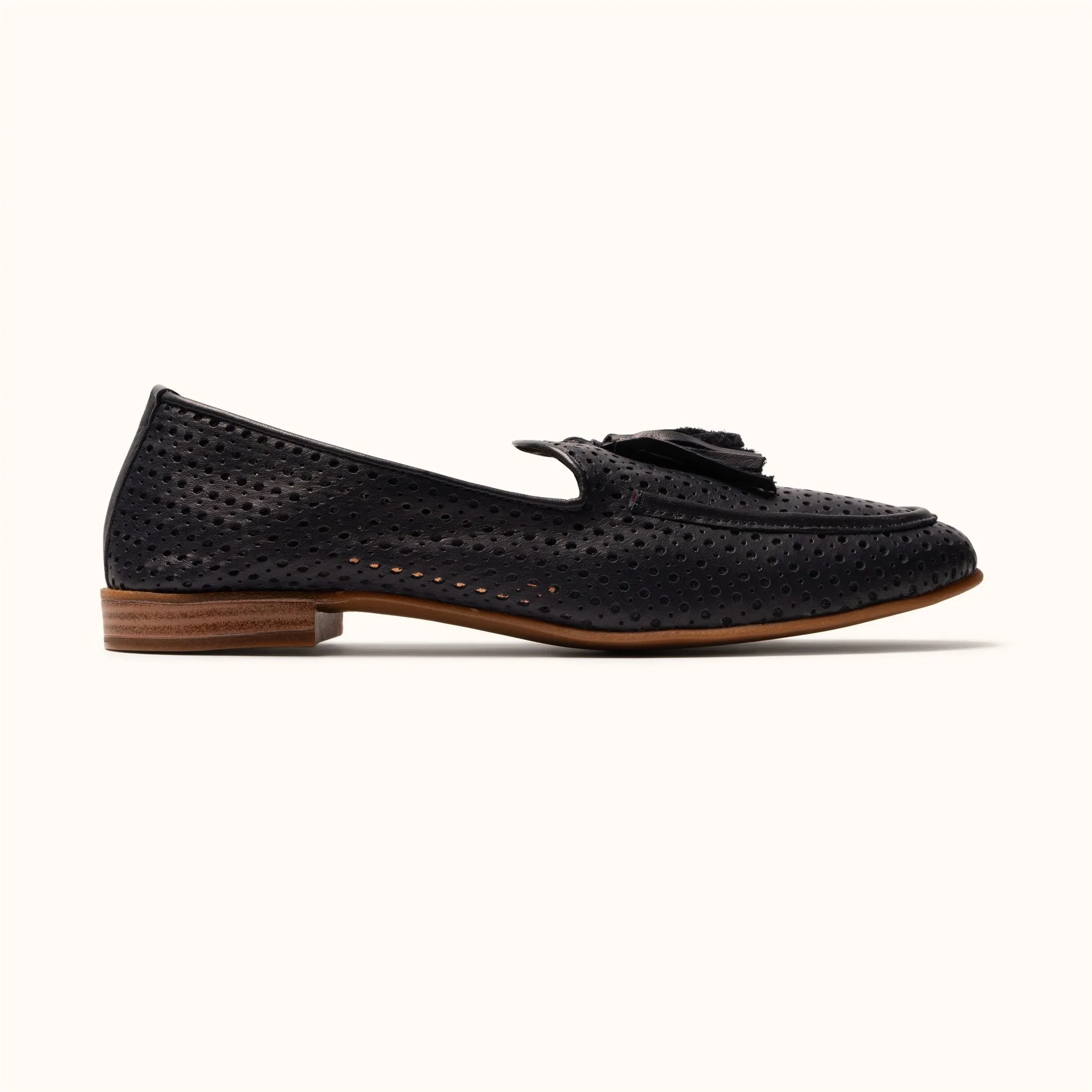 Perforated Loafer - Navy