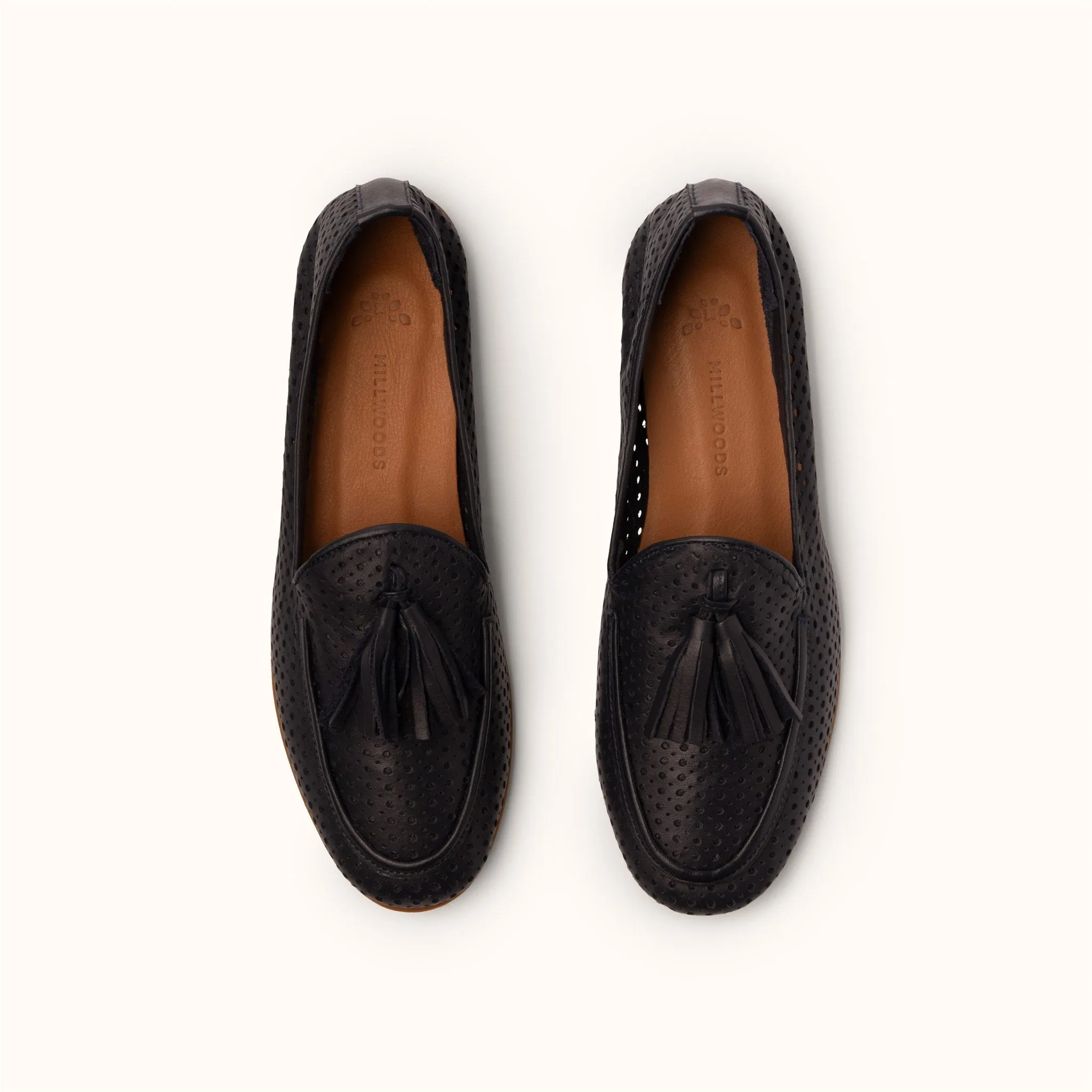 Perforated Loafer - Navy