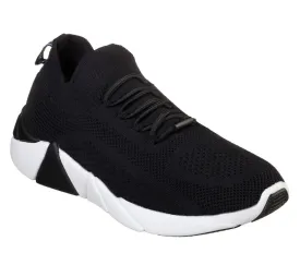 Skechers Men's A-LINE  RIDER Comfort Casual Lace Up Fashion Sneaker Shoes BLACK