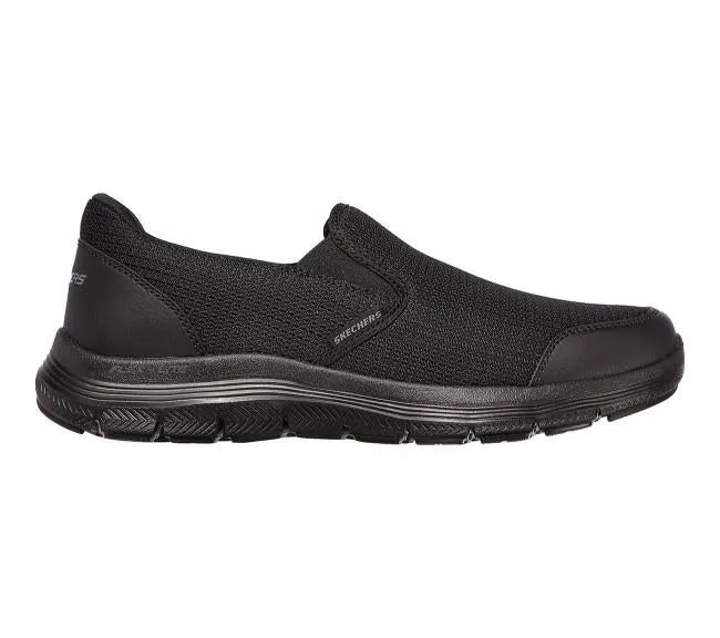 SKECHERS Men's Flex Advantage 4.0 Slip On Sneakers in Black
