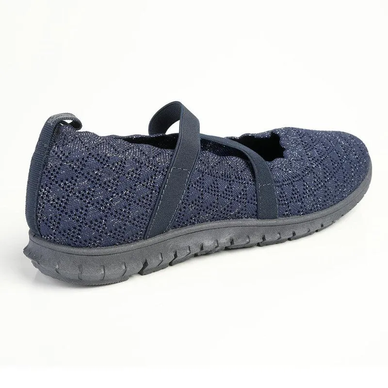 Soft Style by Hush Puppies Nalini Lurex Sneaker - Navy