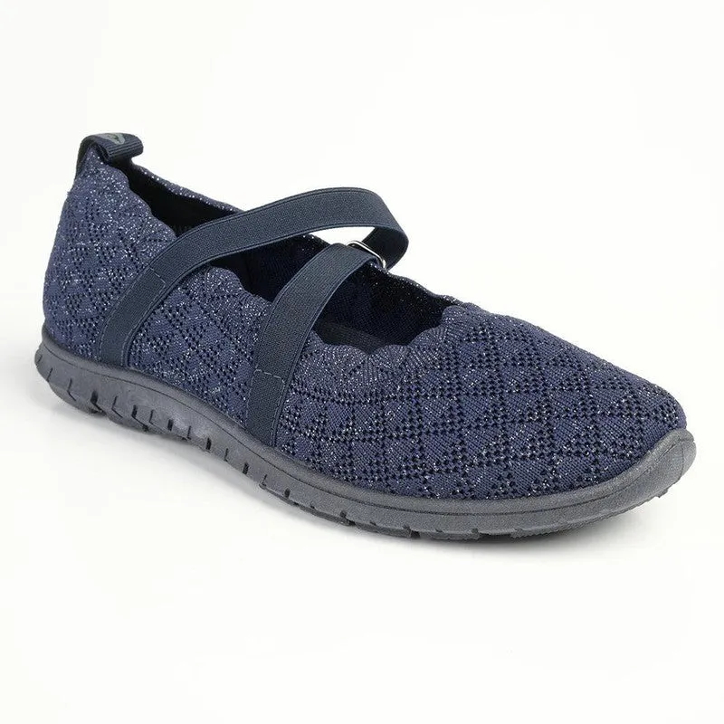 Soft Style by Hush Puppies Nalini Lurex Sneaker - Navy