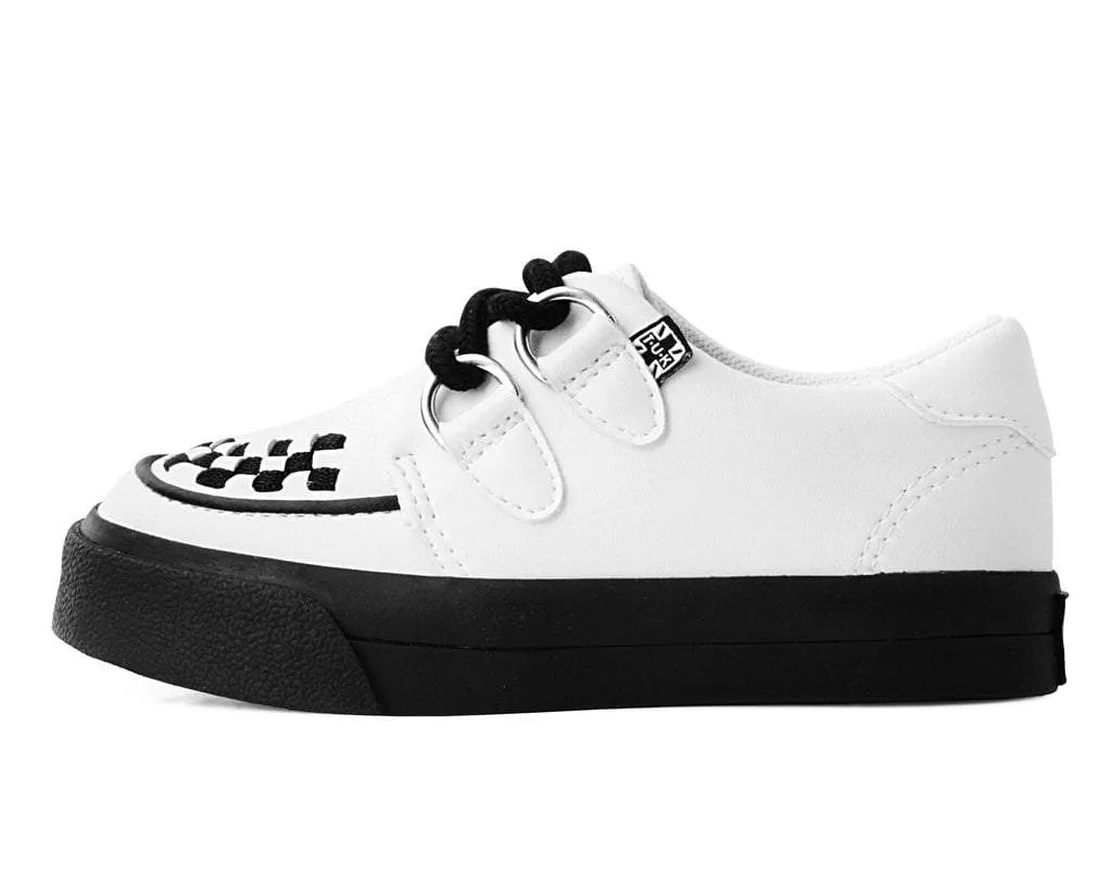 White TUKskin™ 2-Ring Creeper Toddler Sneaker