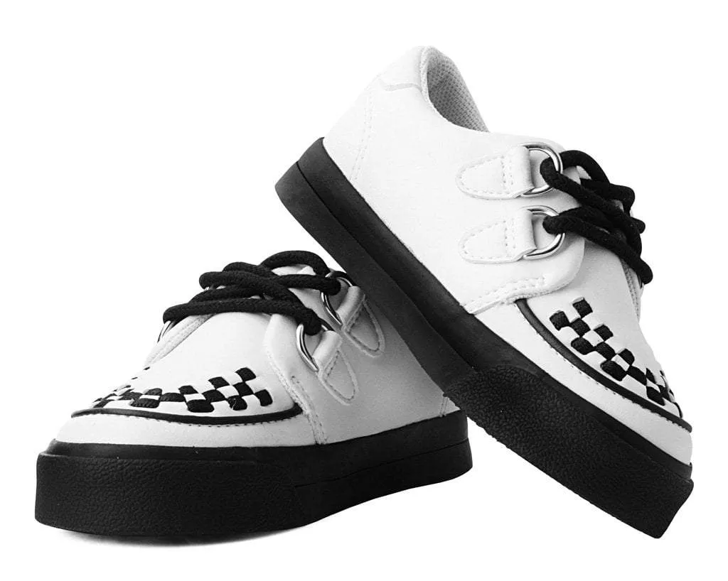 White TUKskin™ 2-Ring Creeper Toddler Sneaker