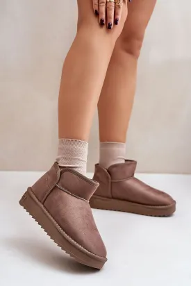 Women's Microfiber Fabric Snow boots