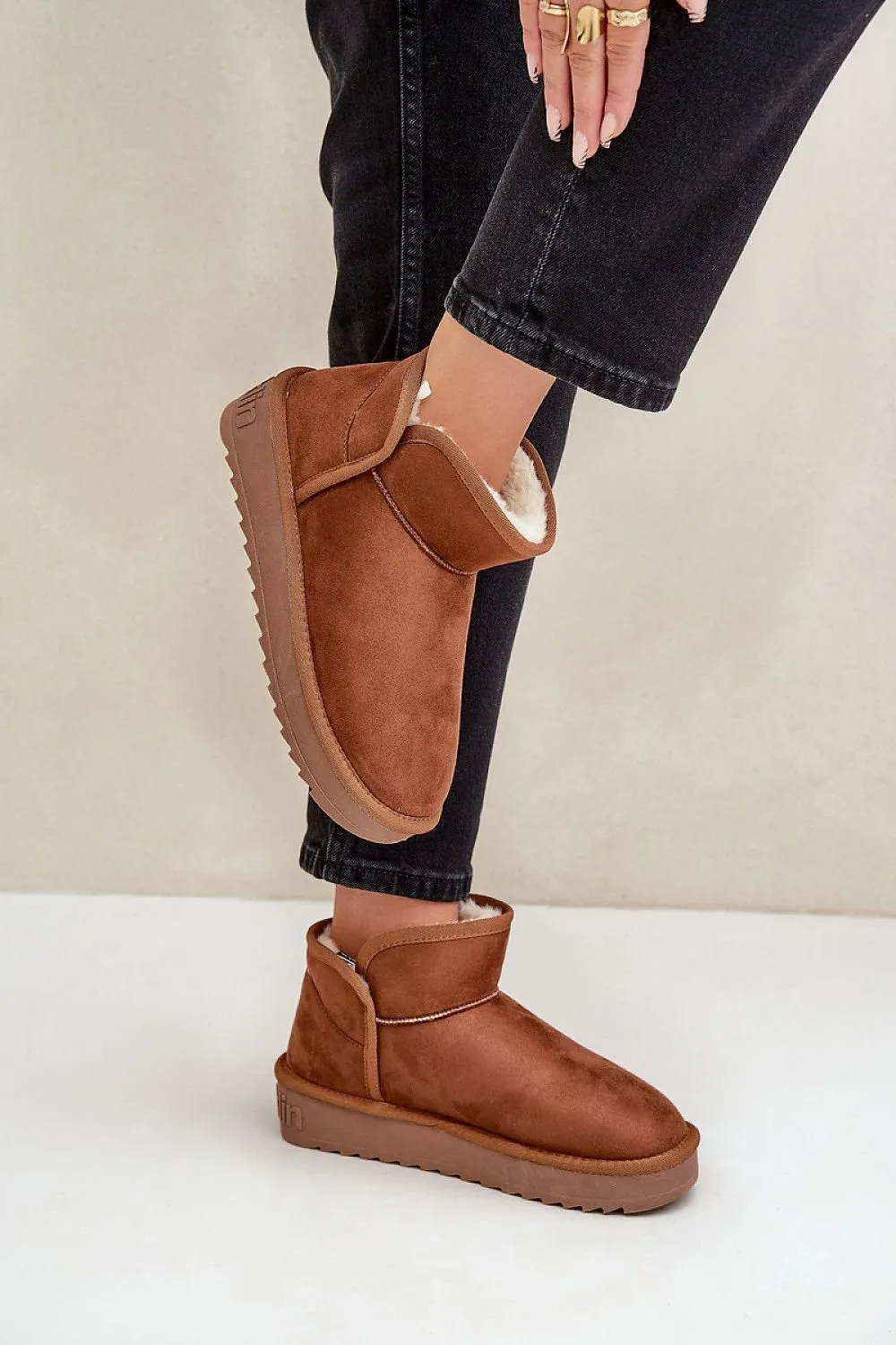 Women's Microfiber Fabric Snow boots