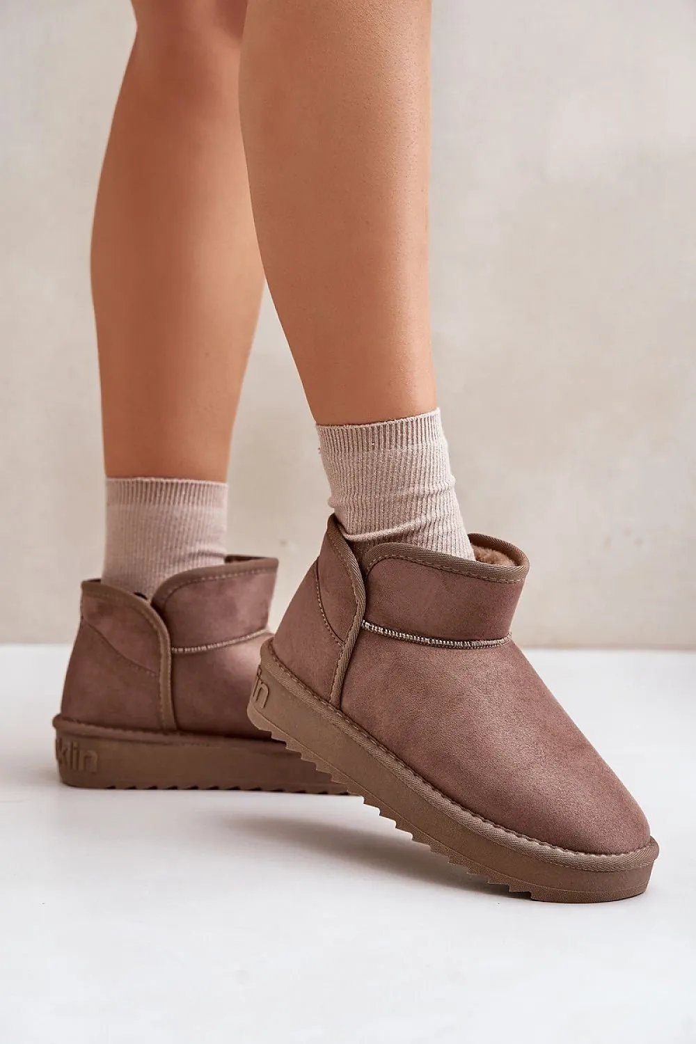 Women's Microfiber Fabric Snow boots