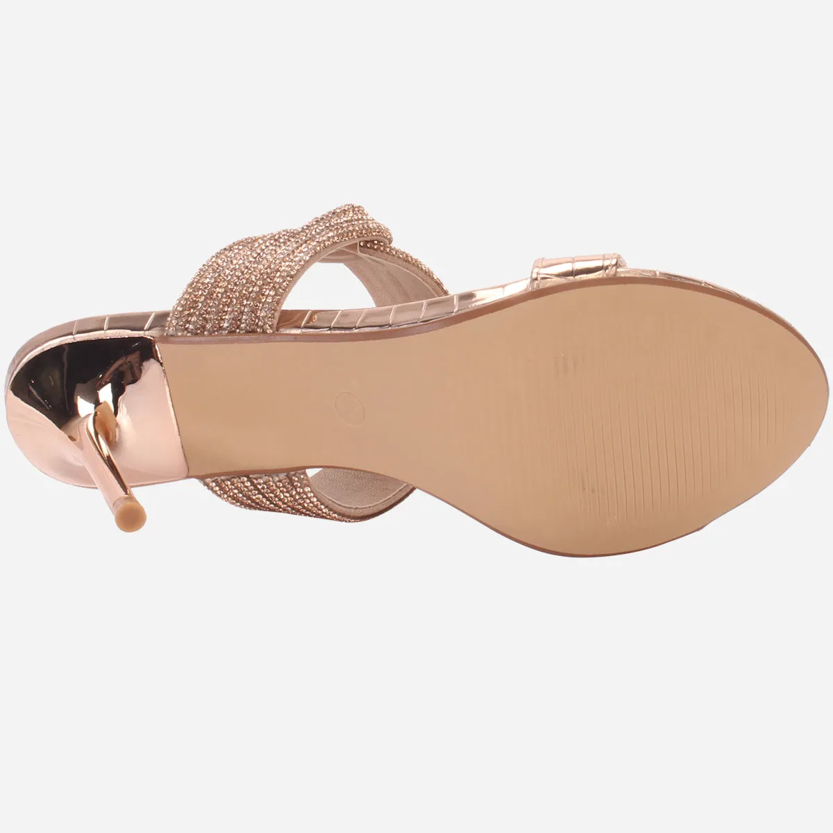 Womens "SHEMARO" Embellished Open Toe Sandals